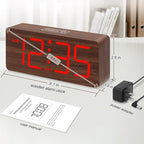 DreamSky Wooden Digital Alarm Clock - Image 6