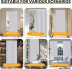 AJAZZ 100% Blackout Accordion Doors Interior Magnetic Door Curtain Closet Door - Image 5