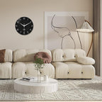 XNM Decorative Wall Clocks Battery Operated 14 Inch Black Wall Clock - Image 2