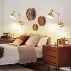 TRLIFE Wall Sconce with Remote Control, Brushed Brass Plug in Wall Sconces - Image 7