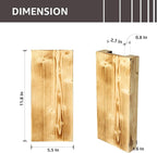 Wood Wall Planter Set of 2, Wood Wall Pocket - Image 6