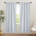 NICETOWN 1 Panel Room Darkening French Door Curtain, Thermal Insulated Front by NICETOWN
