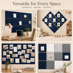 Large Cork Boards for Walls – 36" x 24" Self Adhesive Felt Wall Tiles - Image 6