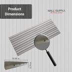 Wall!Supply Ultralight Linari Modern Grey EPS Foam Faux Wood 3D Wall Panels - Image 6