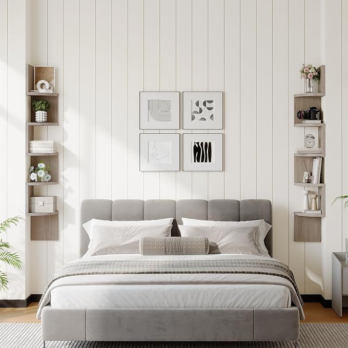 HOOBRO Corner Shelf Wall-Mounted, 5-Tier Corner Bookshelves - Image 8
