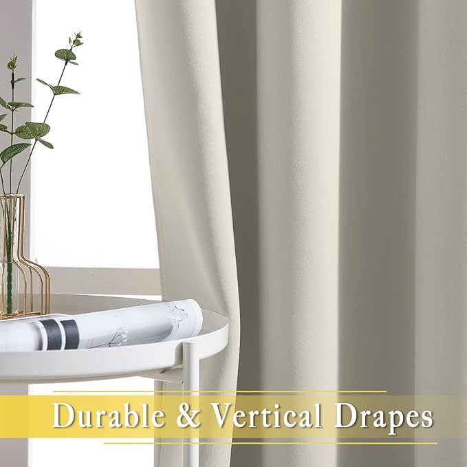 NICETOWN Blackout Curtain for Living Room, Thermal Insulated Solid Grommet - Image 6