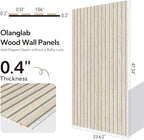 Olanglab Wood Slat Wall Panels 4 Pack, Acoustic Wall Panels, 47.24'' x 23.62" - Image 5