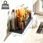 Fixwal Wall Shelves, Width 4.7 Inches Black Floating Shelves - Image 3