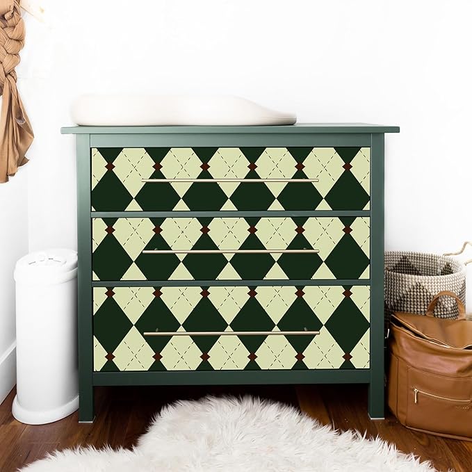 Simon&Siff Retro Peel and Stick Wallpaper Black and Green Wallpaper Vintage - Image 3
