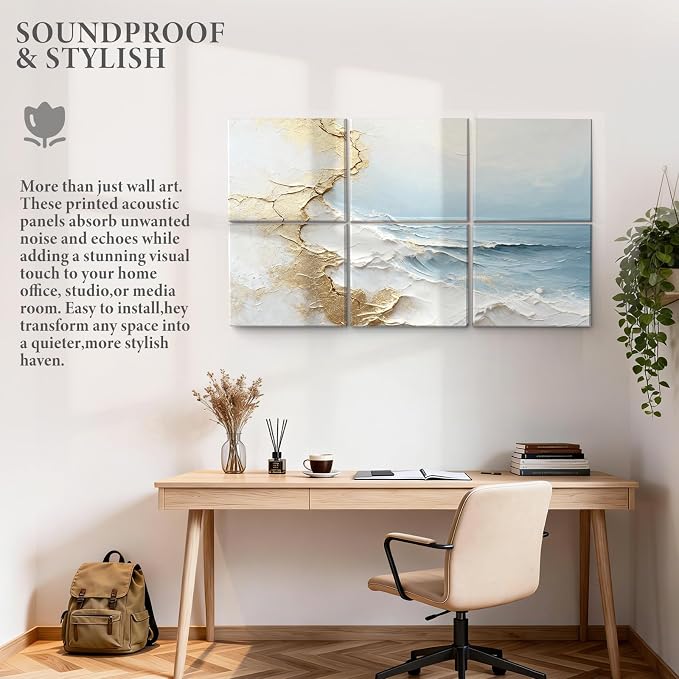 JBER Acoustical Wall Panels, 47.2×27 Inches Art Acoustic Panels, Decorative - Image 7