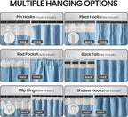 Ceiling Pinch Pleated Blackout Drapes 52 x 108 Inch Length 2 Panels - Image 2