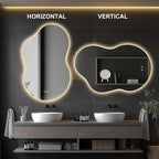 48"x30" Irregular LED Lighted Vanity Mirror - Image 6