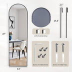 DUMOS Full Length Mirror 47x14 Inches - Image 2