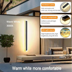 59inch-2Pack Long Outdoor Modern LED Wall Light, 45W Waterproof IP65 Warm White - Image 3