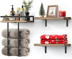 Towel Racks for Bathroom-Wall Mounted Floating Shelves for Wall Bathroom - Image 8