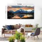 Extra Large Mountain Wall Art for Living Room Sunset Nature Grand Teton Wall - Image 3