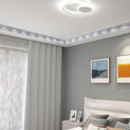 HOMETITUTE Wallpaper Border Peel and Stick Marble Silver Texture Decorative - Image 4