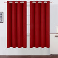 LEMOMO Red Thermal Blackout Curtains/52 x 72 Inch/Set of 2 Panels Room by Lemomo