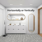 Oval Full Length Mirror, Ultra-Clear Explosion-Proof Dressing Mirror, Simple - Image 7