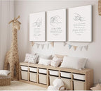 Joocrise Nursery Scripture Wall Art Set of 3 Nursery Bible Verse Wall Decor - Image 3