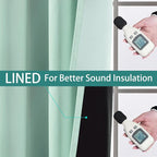 Yakamok 100% Blackout Lined Panels, Thermal Insulated Blackout Curtains - Image 4
