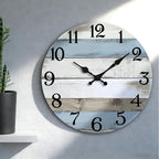 JoFomp 14 Inch Wall Clocks Battery Operated, Silent Non Ticking Wall Clock Wood - Image 6
