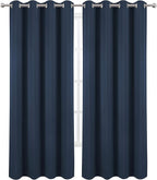 LEMOMO Navy Blue Blackout Curtains 52 x 84 inch/Set of 2 Curtain Panels Room - Image 2