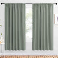 NICETOWN 2 Panels Blackout Curtains, Rod Pocket Window Curtains Room Darkning by NICETOWN