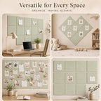 Large Cork Boards for Walls – 48" x 36" Self Adhesive Felt Wall Tiles - Image 6