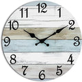 CHYLIN Wall Clock, Silent Non Ticking Battery Operated, Rustic Coastal Country by CHYLIN