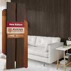 Avana Acoustic Wood Wall Panels –93.2x11.25 Inch Panels – Fits 94x12 Layout – by AvanaHome