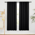 RYB HOME Blackout Curtains for Bedroom, Back Tab Curtain Drapes for Dining by RYBHOME