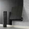 YLL YLL PVC Slat Wall Panel Peel and Stick 118"x 15.7" Faux Black Wood Grain by YLLYLL