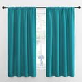 NICETOWN RV Blackout Curtains for Camper Windows, Peacock Blue, Short Blackout by NICETOWN
