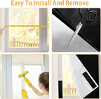 Blackout Window Cover，39 x57 inches Portable Black Out Blinds Stick On Window - Image 5