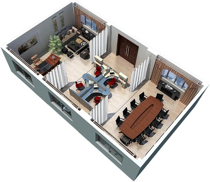RYB HOME Separation Room Divider Curtain Heavy Duty Share Space Ceremony Window - Image 7