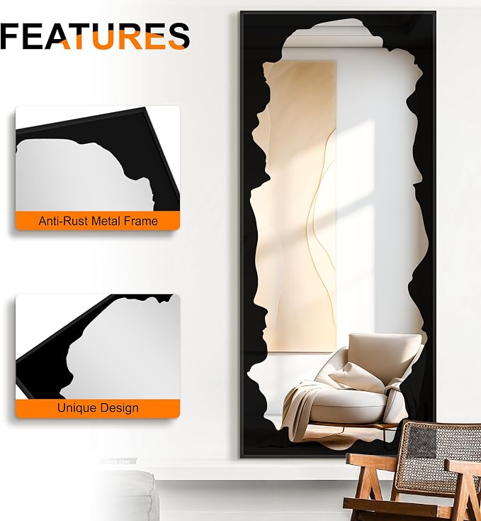 Full-Length Mirror Free Standing Leaning Mirror - Image 6