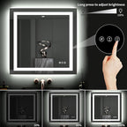 LOAAO 40"X38" LED Bathroom Mirror - Image 4