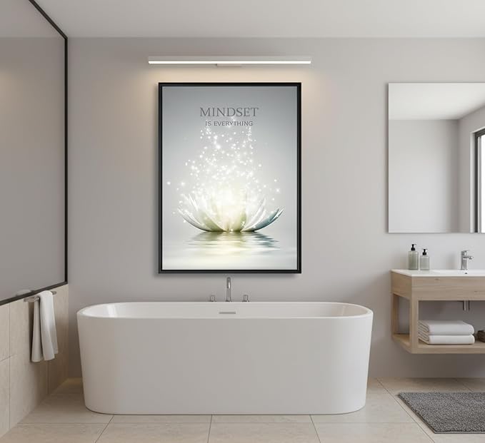 Floating Framed Zen Wall Art, Just Breathe Picture Poster - Image 2