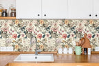 Jeweluck Floral Wallpaper Peel and Stick Vintage Floral Contact Paper Peel and - Image 6