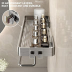 VOLPONE Stainless Steel Wall Mounted Bathroom Shelves - Image 4