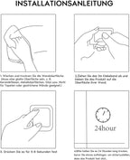 DELITON Sticky Hooks for Hanging Adhesive, Brushed Nickel, 6 Pack - Image 6