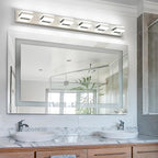 SOLFART LED Modern Bathroom Vanity Lights Over Mirror Fixture Brushed Nickel - Image 4