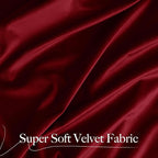 NICETOWN Red Blackout 120" Velvet Curtains - Image 5