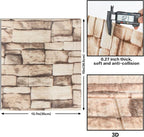 20PCS 3D Wall Panels Peel and Stick Foam, Self-Adhesive Decorative 3D Brick - Image 3