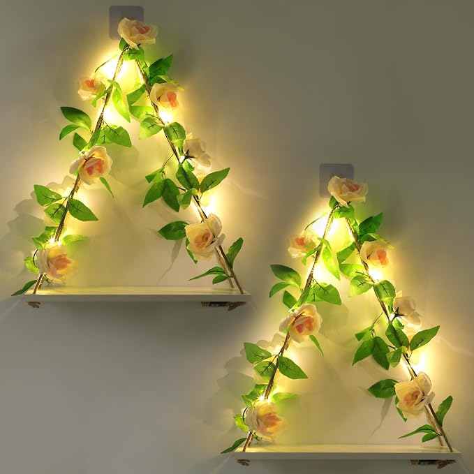 JOPSTDI Floating Shelves for Wall, Plant Wall Decor, Hanging Shelf, Cottage by JOPSTDI
