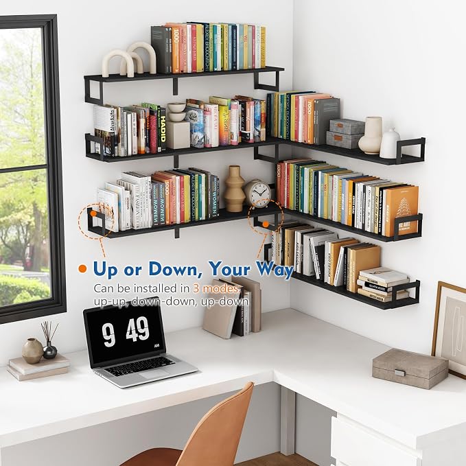 Harwaya Large Floating Book Shelves - Image 2