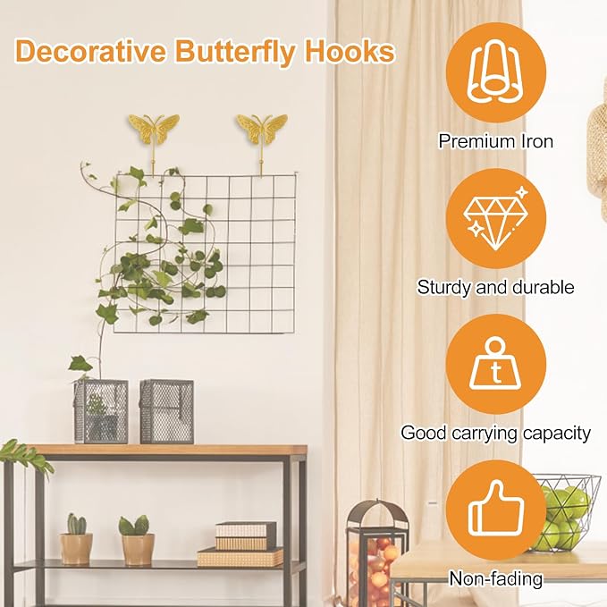 MOROBOR Butterfly Decorative Wall Hooks - Image 3