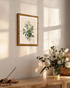 InSimSea Gold Bamboo Framed Canvas Wall Art, Vintage White Jasmine Botanical - Image 4