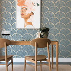 Tempaper x Novogratz Waverly Blue Feather Palm Removable Peel and Stick - Image 2